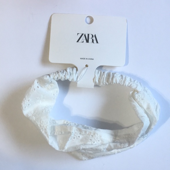 NWT Zara 1-5Y embroidered eyelet headband - Picture 3 of 5